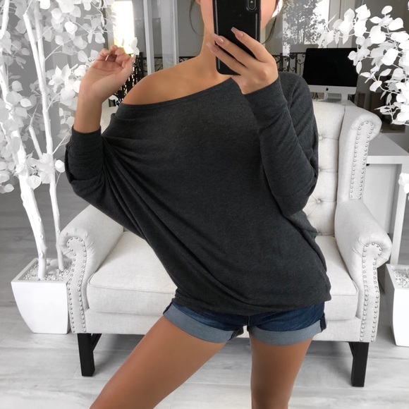 LUSHED Charcoal Softest Dolman - Picture 2 of 5